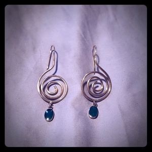 Treble clef earrings